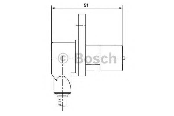 Датчик, частота вращения колеса BOSCH 0 265 006 232