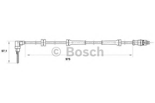 Датчик, частота вращения колеса BOSCH 0 265 007 069