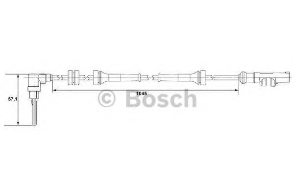 Датчик, частота вращения колеса BOSCH 0 265 007 610