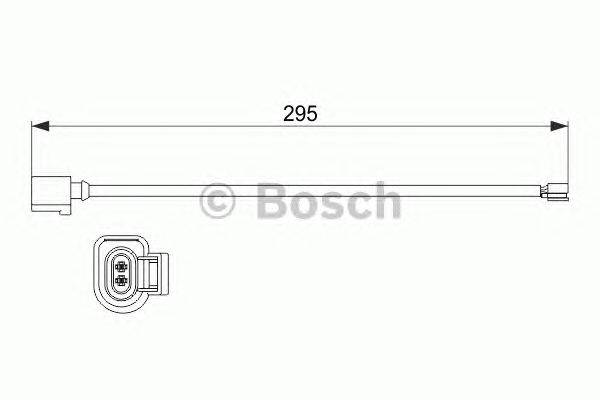 Сигнализатор, износ тормозных колодок BOSCH 1987473527