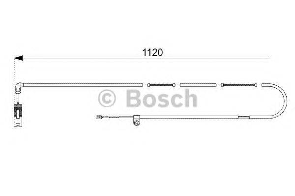 Сигнализатор, износ тормозных колодок BOSCH 1 987 473 010