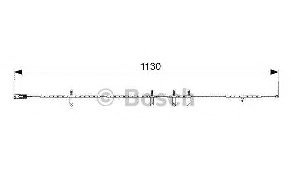 Сигнализатор, износ тормозных колодок BOSCH 1987473016