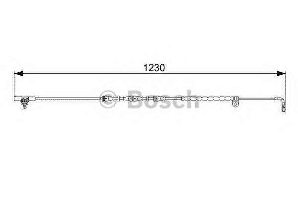 Сигнализатор, износ тормозных колодок BOSCH 1 987 473 022
