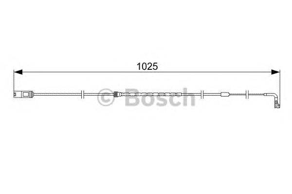 Сигнализатор, износ тормозных колодок BOSCH 1 987 473 026