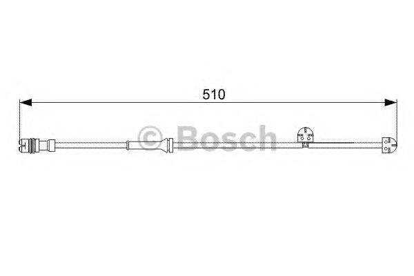 Сигнализатор, износ тормозных колодок BOSCH 1 987 473 029