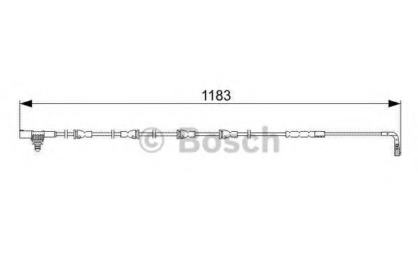 Сигнализатор, износ тормозных колодок BOSCH 1 987 473 031