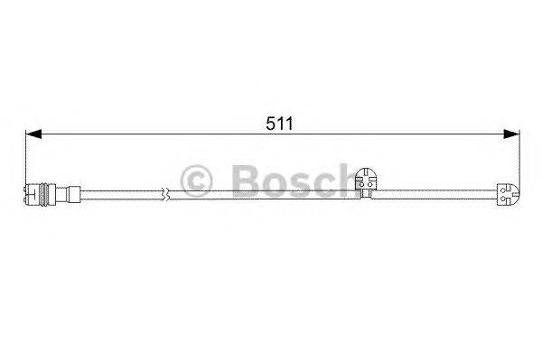 Сигнализатор, износ тормозных колодок BOSCH 1 987 473 062