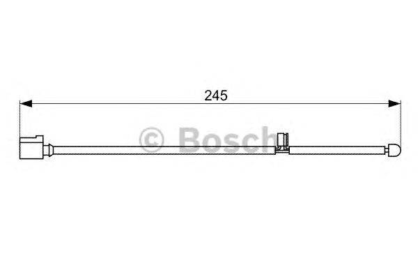 Сигнализатор, износ тормозных колодок BOSCH 1 987 473 068