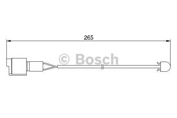 Сигнализатор, износ тормозных колодок BOSCH 1987474904