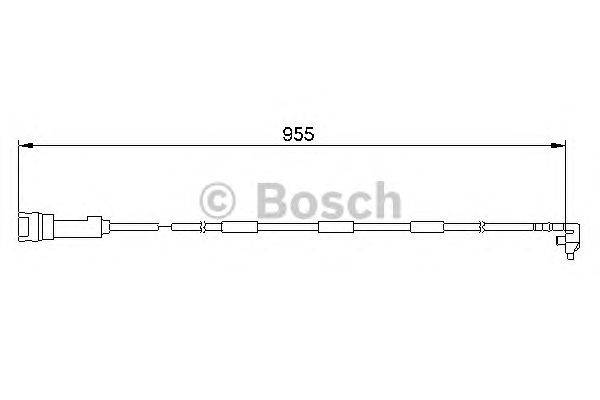 Сигнализатор, износ тормозных колодок BOSCH AP165