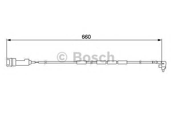 Сигнализатор, износ тормозных колодок BOSCH AP167