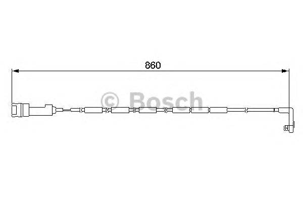 Сигнализатор, износ тормозных колодок BOSCH AP180