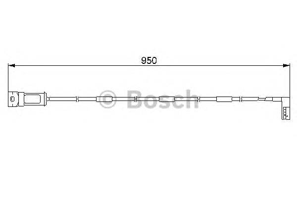 Сигнализатор, износ тормозных колодок BOSCH AP186