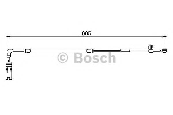 Сигнализатор, износ тормозных колодок BOSCH 1 987 474 943