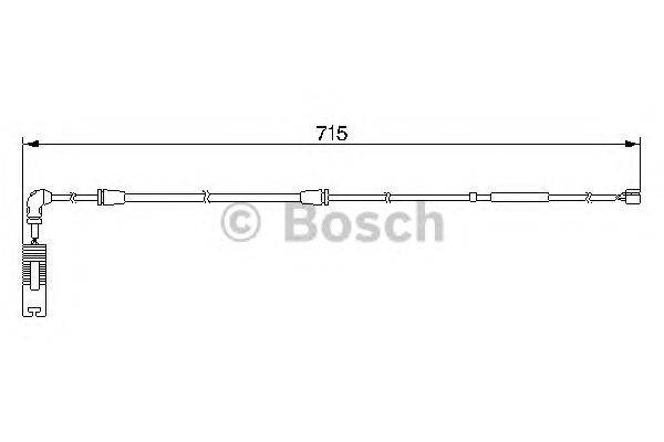 Сигнализатор, износ тормозных колодок BOSCH 946