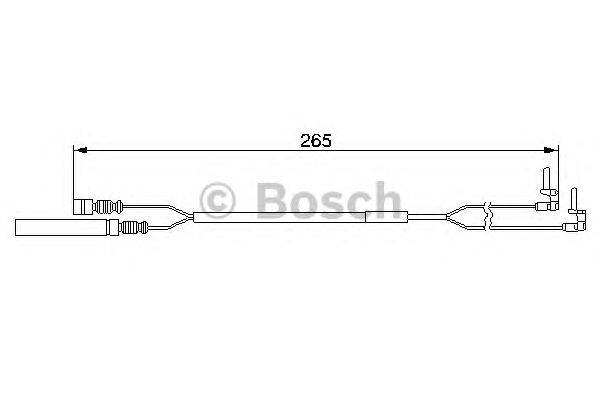 Сигнализатор, износ тормозных колодок BOSCH 967