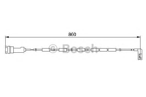 Сигнализатор, износ тормозных колодок BOSCH 1 987 474 970