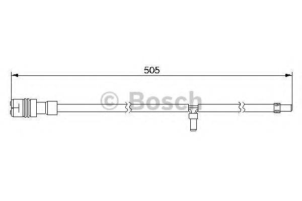 Сигнализатор, износ тормозных колодок BOSCH 1987474994