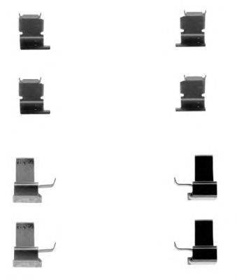 Комплектующие, колодки дискового тормоза HELLA PAGID 8DZ 355 202-871