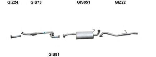Система выпуска ОГ GT Exhaust 4024