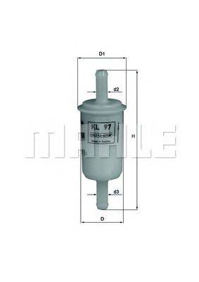 Топливный фильтр KNECHT KL 97 OF