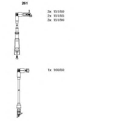 Комплект проводов зажигания BREMI 261