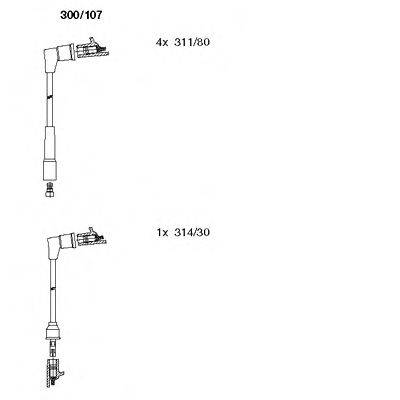 Комплект проводов зажигания BREMI 300107
