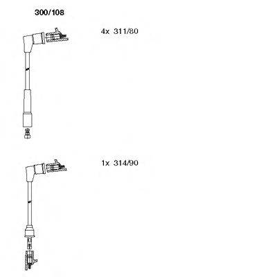 Комплект проводов зажигания BREMI 300108