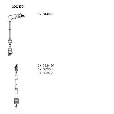 Комплект проводов зажигания BREMI 300179