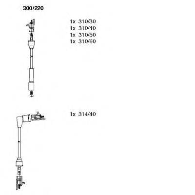 Комплект проводов зажигания BREMI 300220