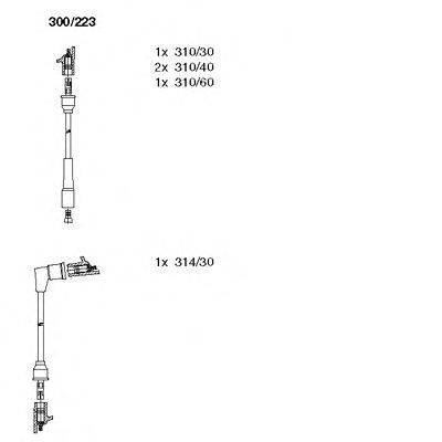 Комплект проводов зажигания BREMI 300223