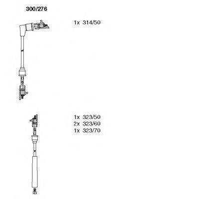 Комплект проводов зажигания BREMI 300276