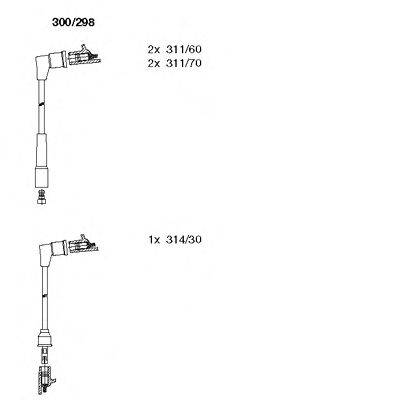 Комплект проводов зажигания BREMI 300/298