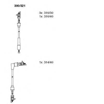 Комплект проводов зажигания BREMI 300321