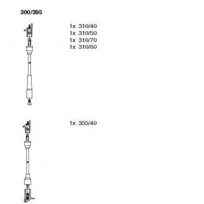 Комплект проводов зажигания BREMI 300/395
