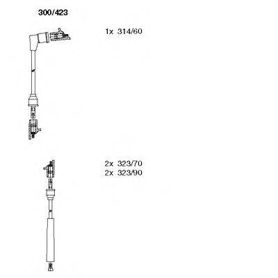 Комплект проводов зажигания BREMI 300423