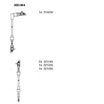 Комплект проводов зажигания BREMI 300494
