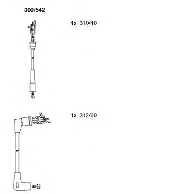 Комплект проводов зажигания BREMI 300542