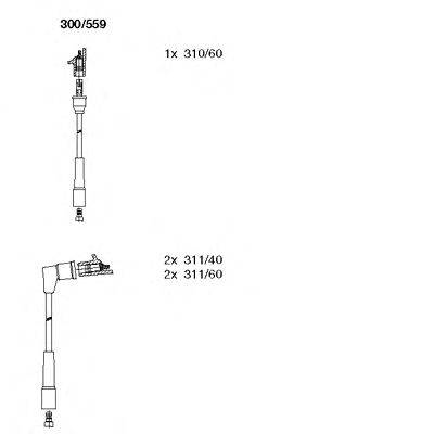 Комплект проводов зажигания BREMI 300559