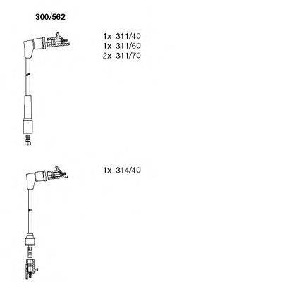 Комплект проводов зажигания BREMI 300562