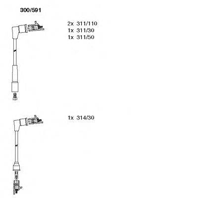 Комплект проводов зажигания BREMI 300591