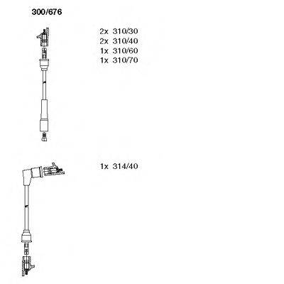 Комплект проводов зажигания BREMI 300/676