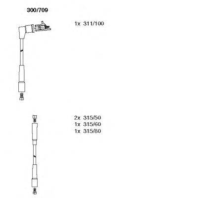 Комплект проводов зажигания BREMI 300/709