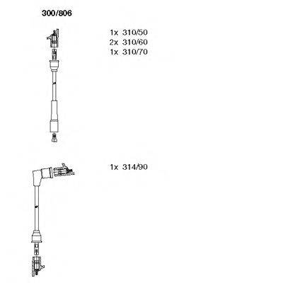 Комплект проводов зажигания BREMI 300806