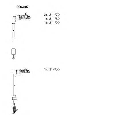 Комплект проводов зажигания PVL 71290