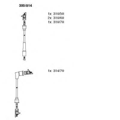 Комплект проводов зажигания BREMI 300814