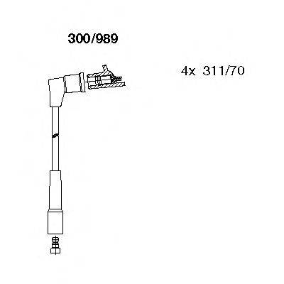 Комплект проводов зажигания BREMI 300/989