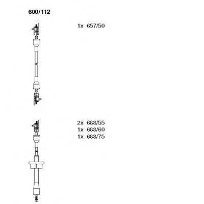 Комплект проводов зажигания BREMI 600112