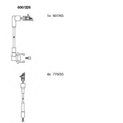 Комплект проводов зажигания BREMI 600326