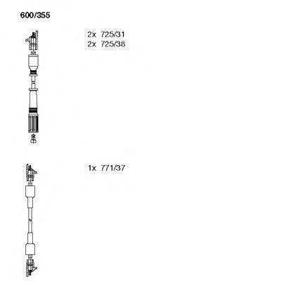 Комплект проводов зажигания BREMI 600/355